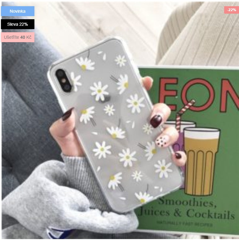 TPU Love Heart Flower Transparent Phone Case Cute Cover for iPhone 6–12 Pro Max