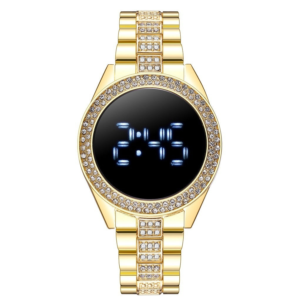 New Style Diamond Encrusted Ladies Electronic Watch