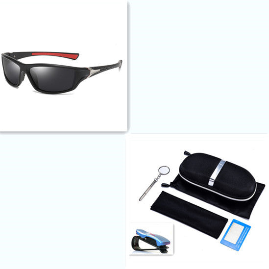 Polarized Sports Sunglasses Men Outdoor Fishing Cycling UV400 Anti-Glare