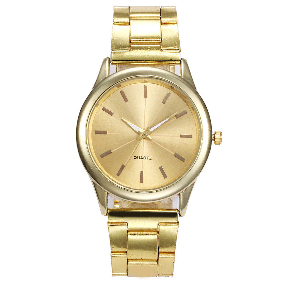 Alloy steel band ladies watch casual quartz watch