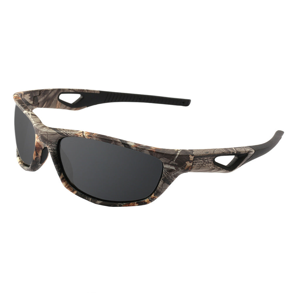 Camouflage Polarized Sports Sunglasses Men Outdoor Riding Fishing UV400 Shades