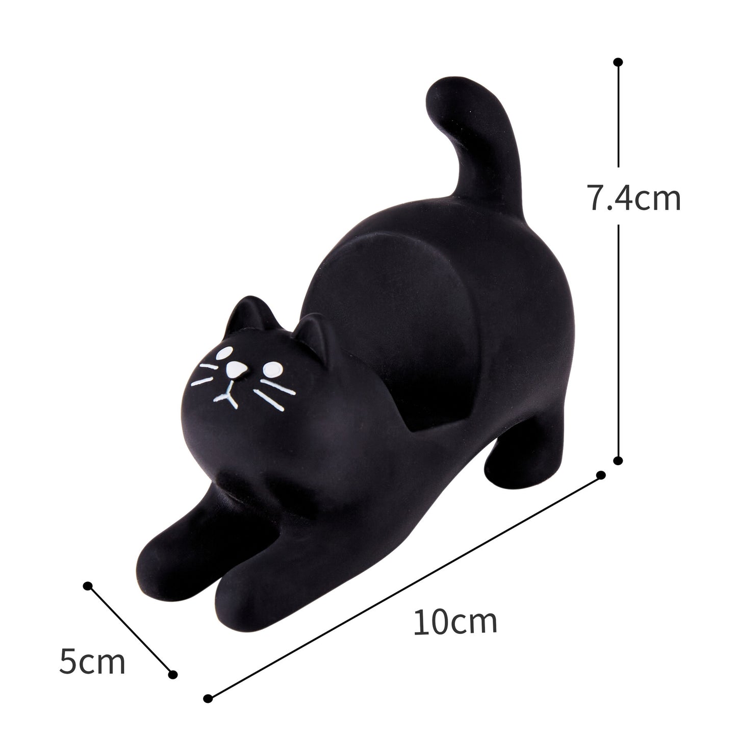 Grocery Cat Phone Holder Resin Craft Desktop Ornament