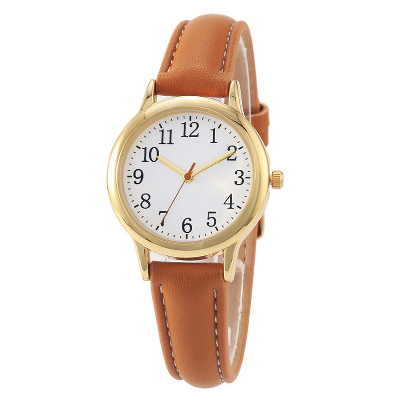 Women's waterproof belt quartz watch