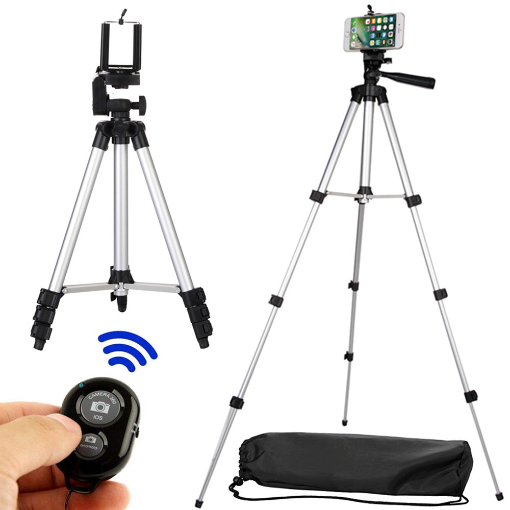 Lightweight Camera Phone Triangle Bracket Tripod 3D Pan Tilt