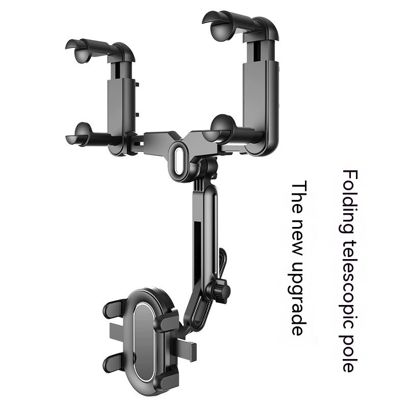 Universal Car Rearview Mirror Bracket With Folding Rod