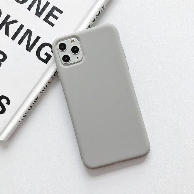 Color Silicone Case For iPhone 12 11 Pro XS XR XS Max