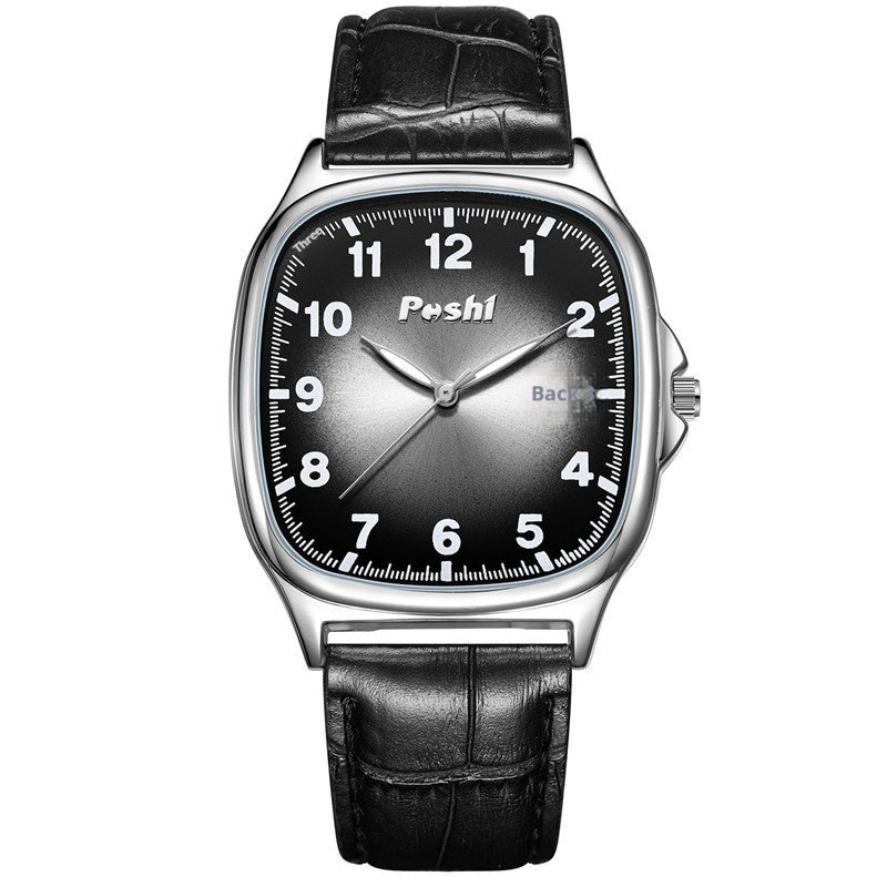 Square Retro Quartz Fashion Watch for Men – Multiple Belt & Case Colors