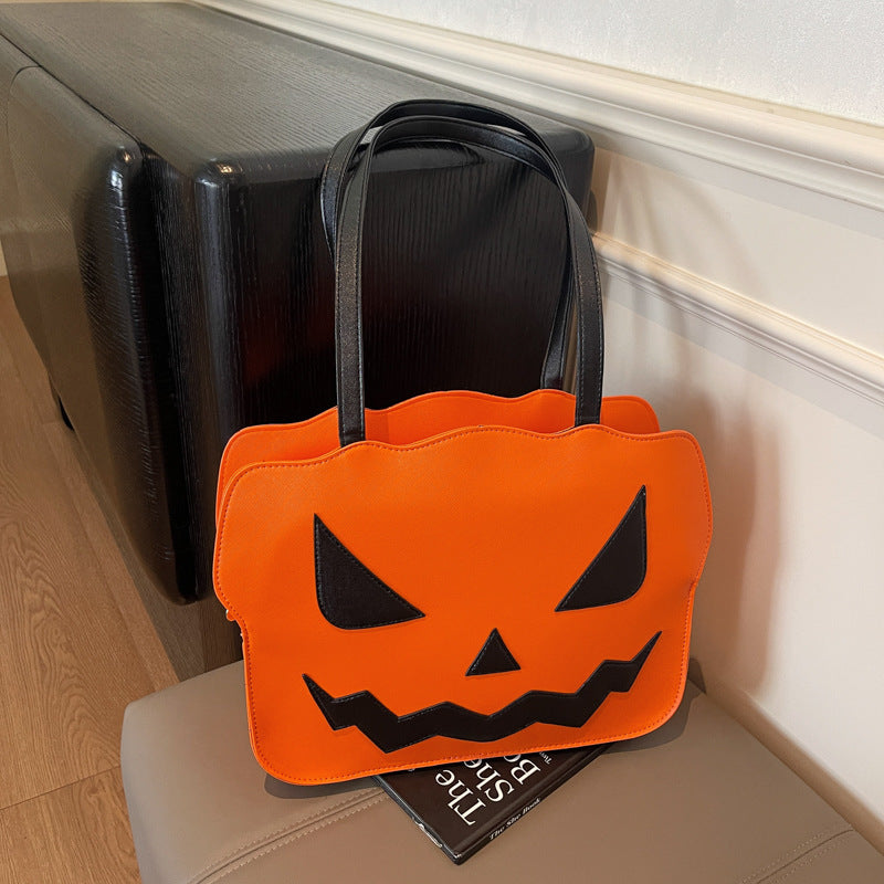 Women’s Halloween Pumpkin Bag Fashion Shoulder Crossbody Messenger Purse