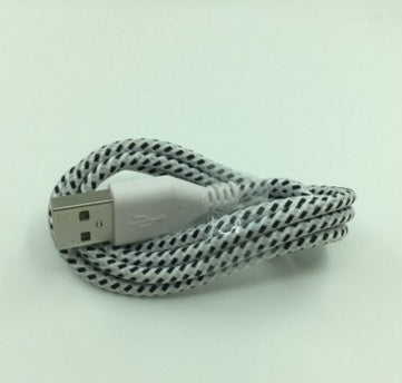Nylon Braided Micro USB Cable Data Sync Charger Cable
