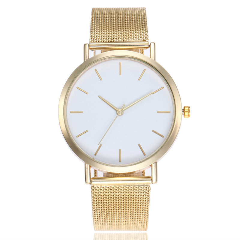 Simple Ladies Quartz Watch Stainless Steel Strap 20mm