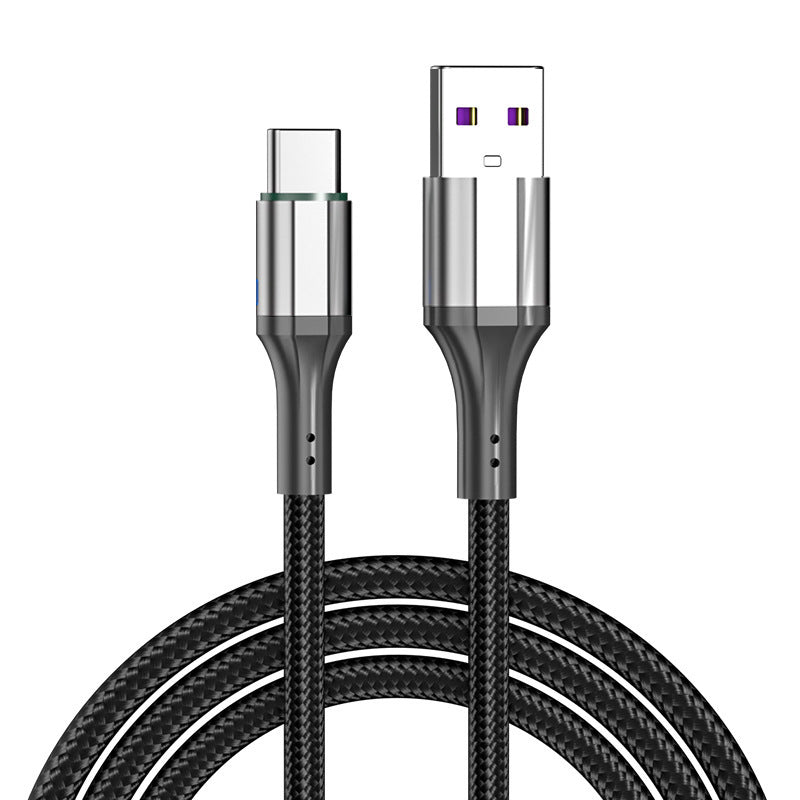 Woven Type C Cable 60W Fast Charging 1m 1.5m Durable Cable