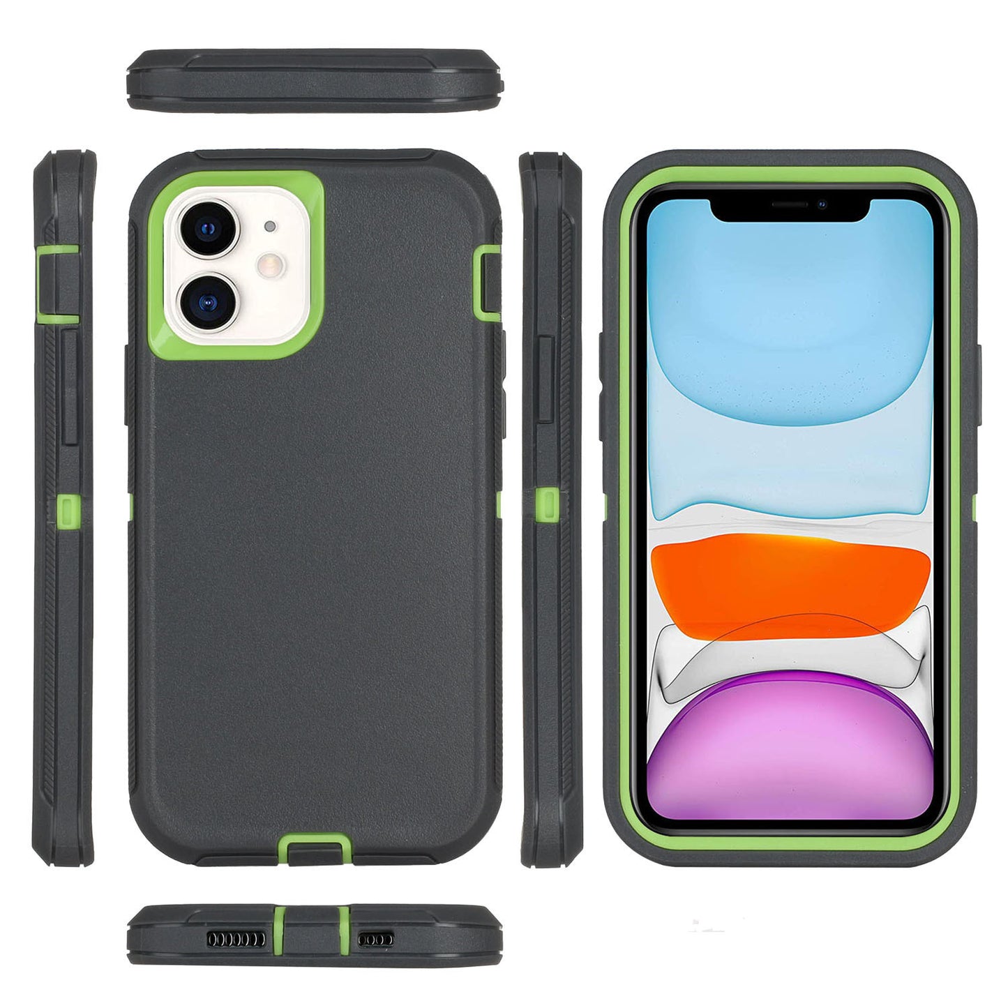 Apple iPhone Case Three In One Drop Resistant With Airbag