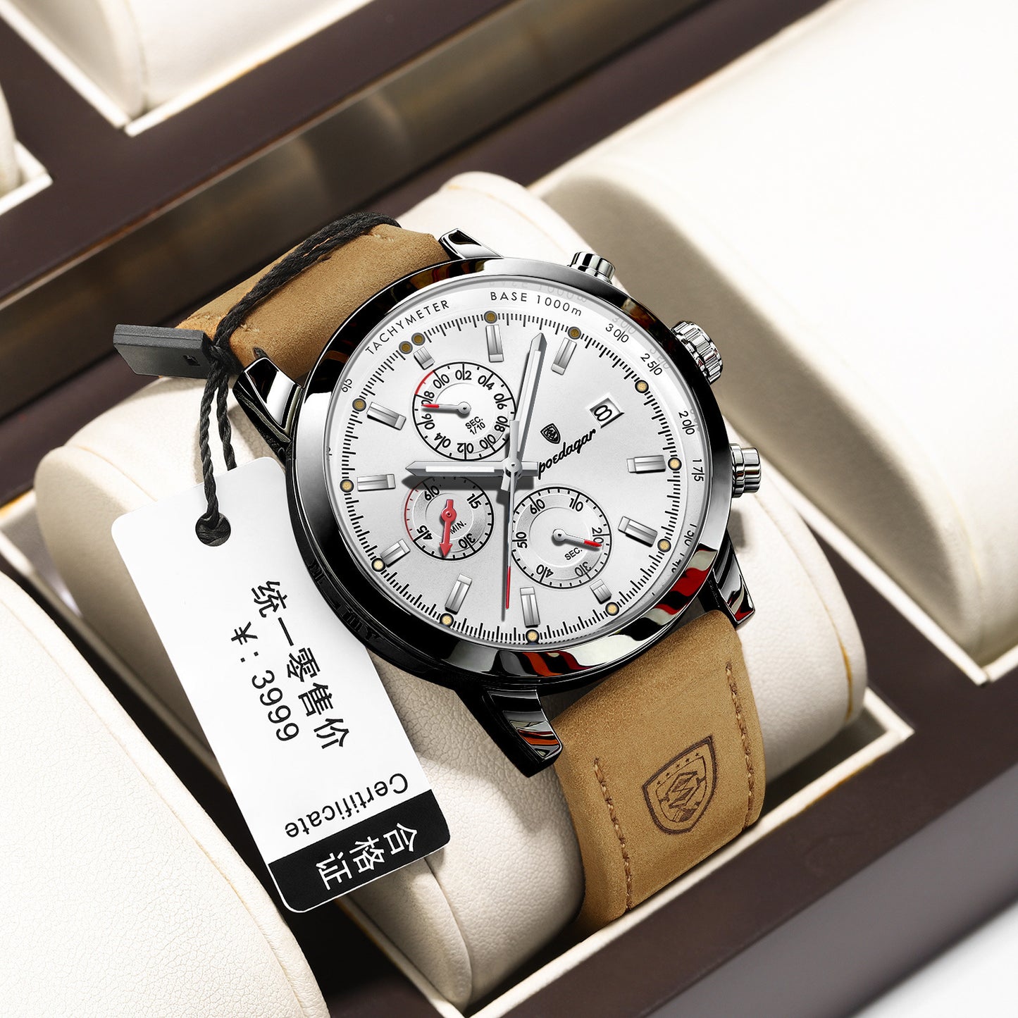 Waterproof 50m Men’s Sports Quartz Watch – Bold Dial, Multiple Color Choices