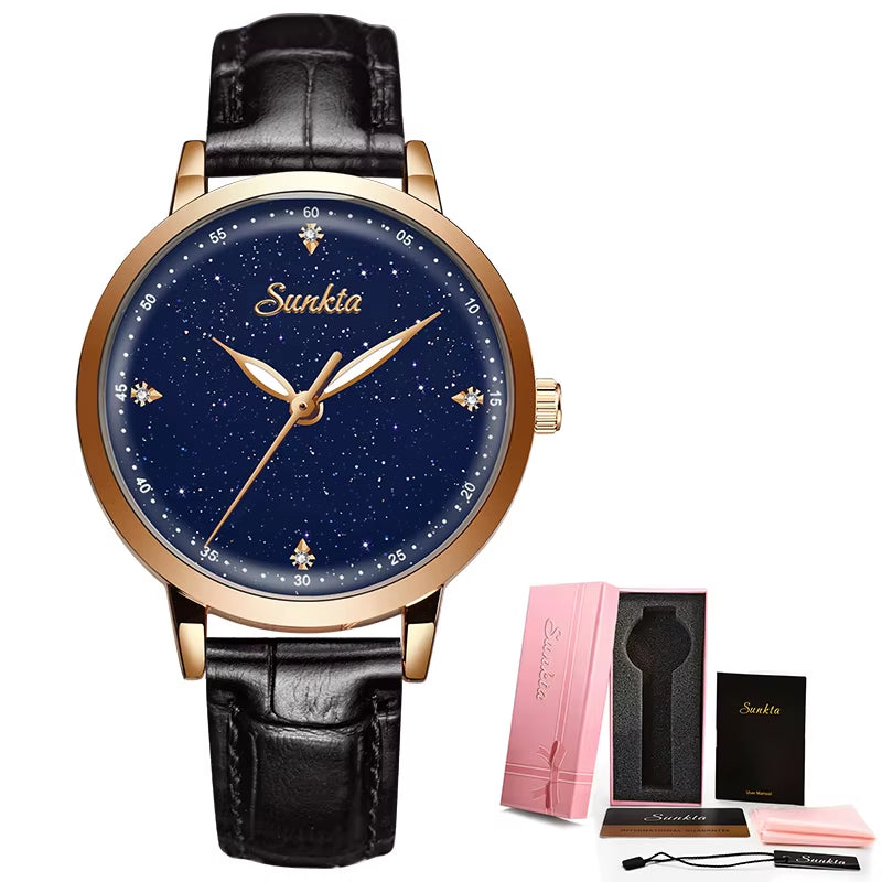 Women's Fashion Ceramic Bracelet Watch - Waterproof Dress Timepiece with Date Display - Elegant Gift for Her