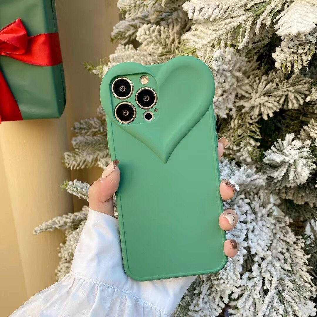 Love Heart TPU Phone Case European Style Protective Cover for iPhone X–15 Pro