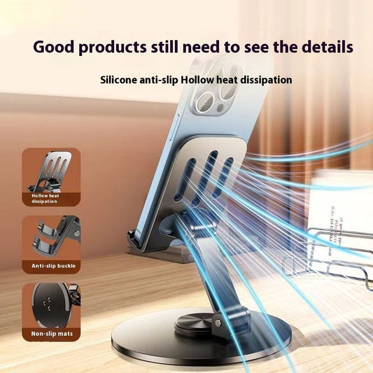 360 Degree Folding Tablet And Desktop Phone Holder Rotation
