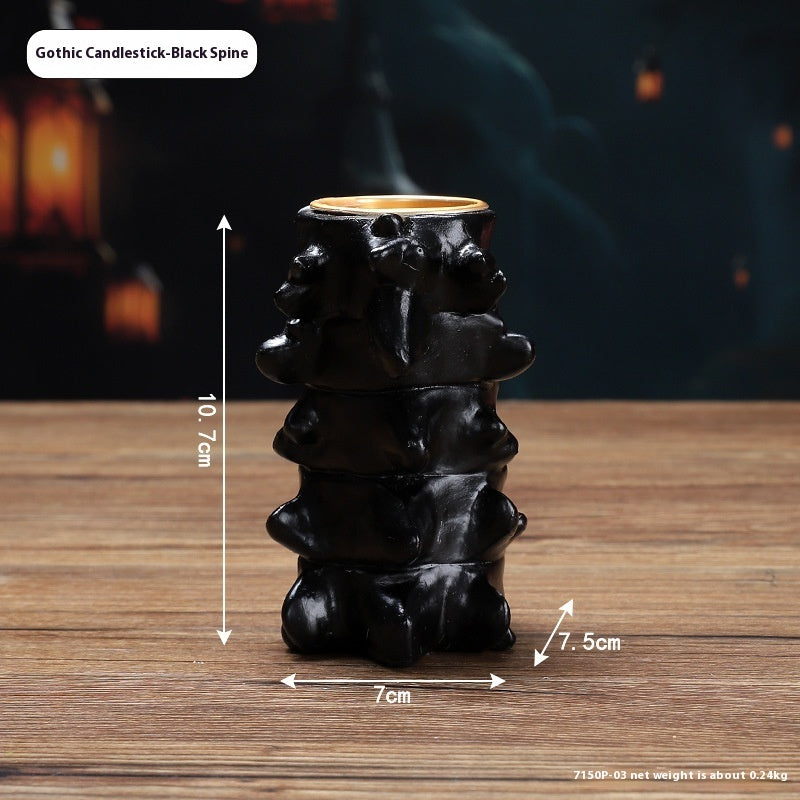 Halloween Heart Candlestick Horror Decoration Scary Party Props Home Decor