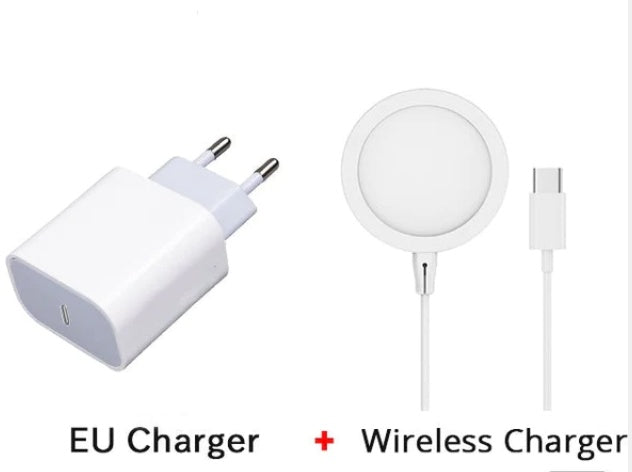 MagSafe Magnetic Wireless Charger for iPhone USB Silver