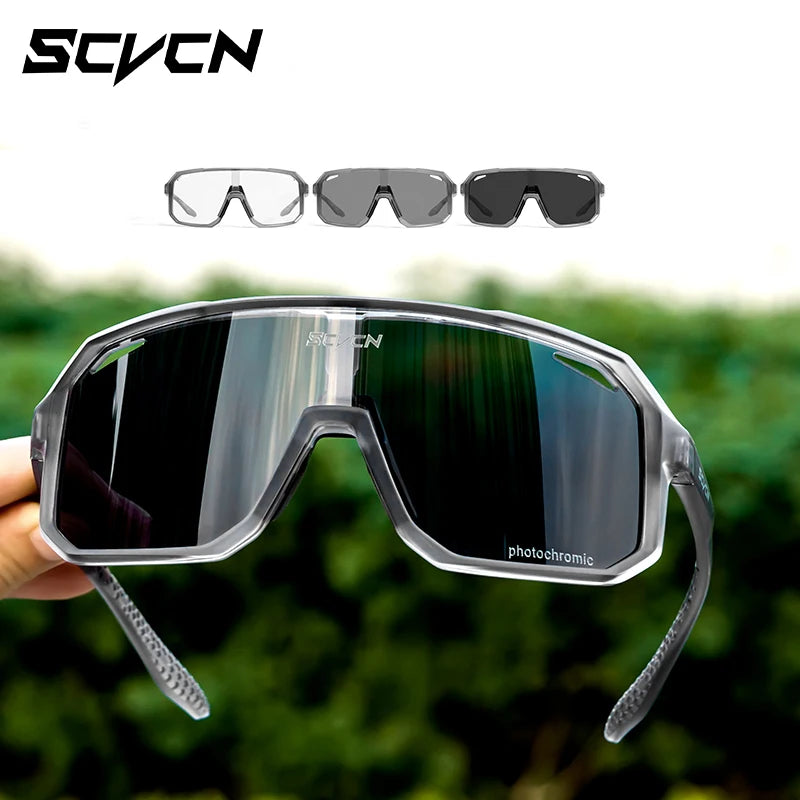 Photochromic Cycling Glasses Bike Mountain Bicycle Golf UV400 Sunglasses Sport Protection Glasses for Men Women Baseball