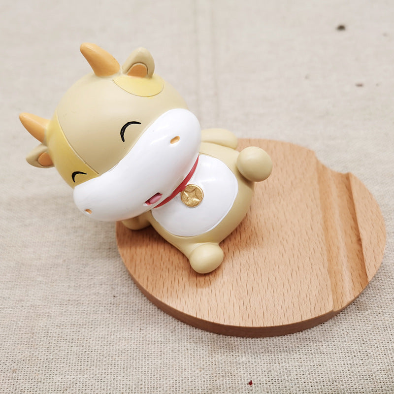 Beech Wood Lazy Phone Holder With Custom Lettering