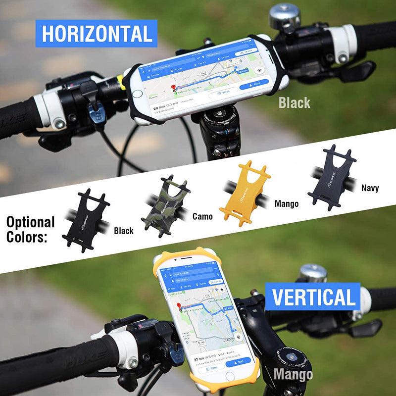 Outdoor Navigation Bicycle Phone Holder With Fixed Strap