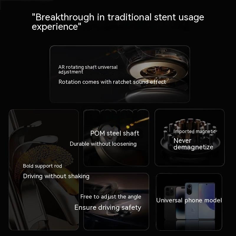 Strongest Magnet Car Phone Mount All Metal Foldable Holder