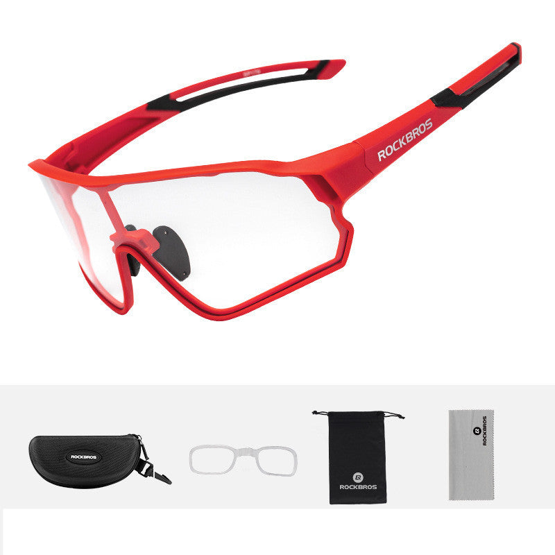 Photochromic Polarized Cycling Glasses Men Outdoor Running Sports UV400
