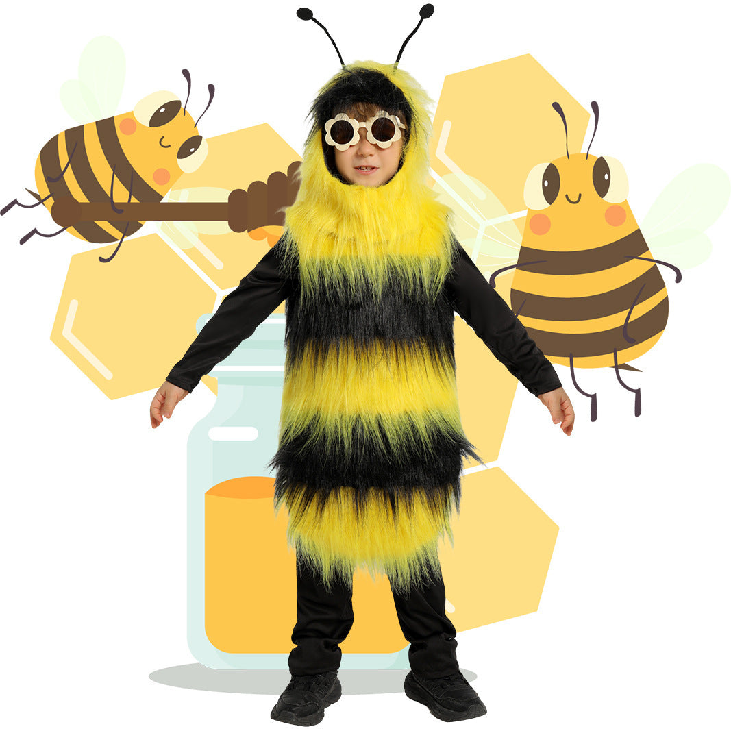 Kids Halloween Bee Costume Animal Cosplay Outfit Children’s Performance Clothes