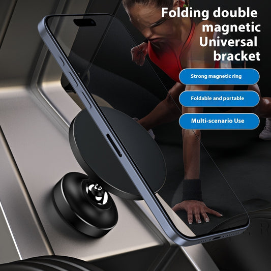 Double Magnetic Phone Holder 360 Degree Rotating Bracket