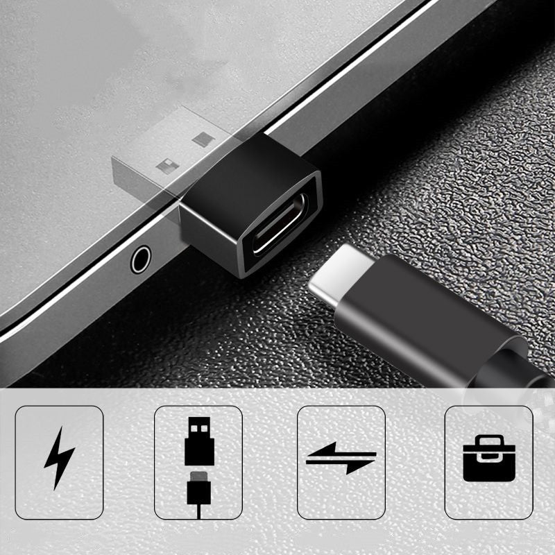 USB C Female To USB A Male OTG Adapter Charger Cable