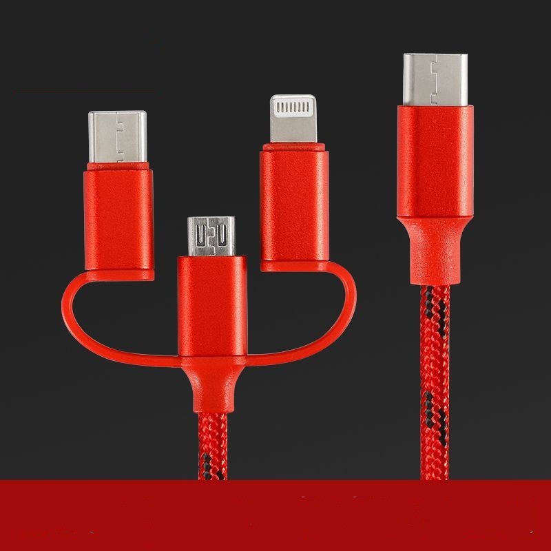 Three In One Data Cable For Universal Fast Charging 1m