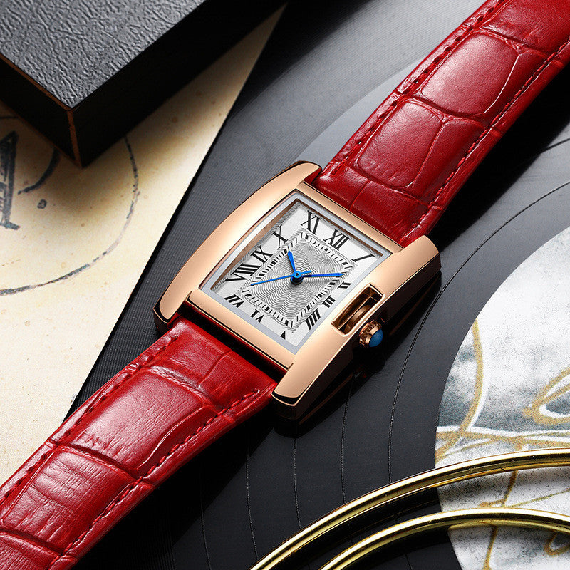 Fashion Quartz Watch For Women Waterproof 30m PU Strap