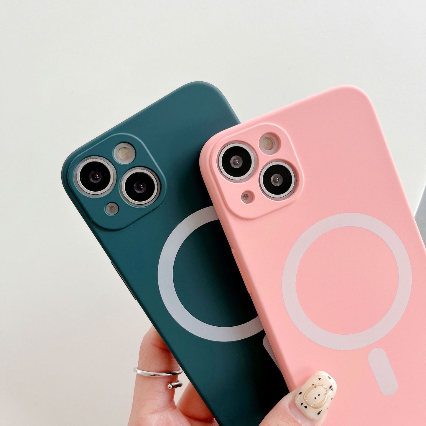 Magnetic TPU Back Case For iPhone 14 Pro Wireless Charge