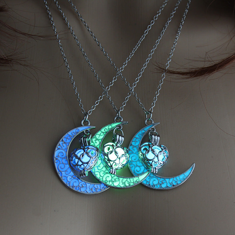 Men’s Luminous Flame Dragon Necklace Fashion Trendy Domineering Jewelry Gift