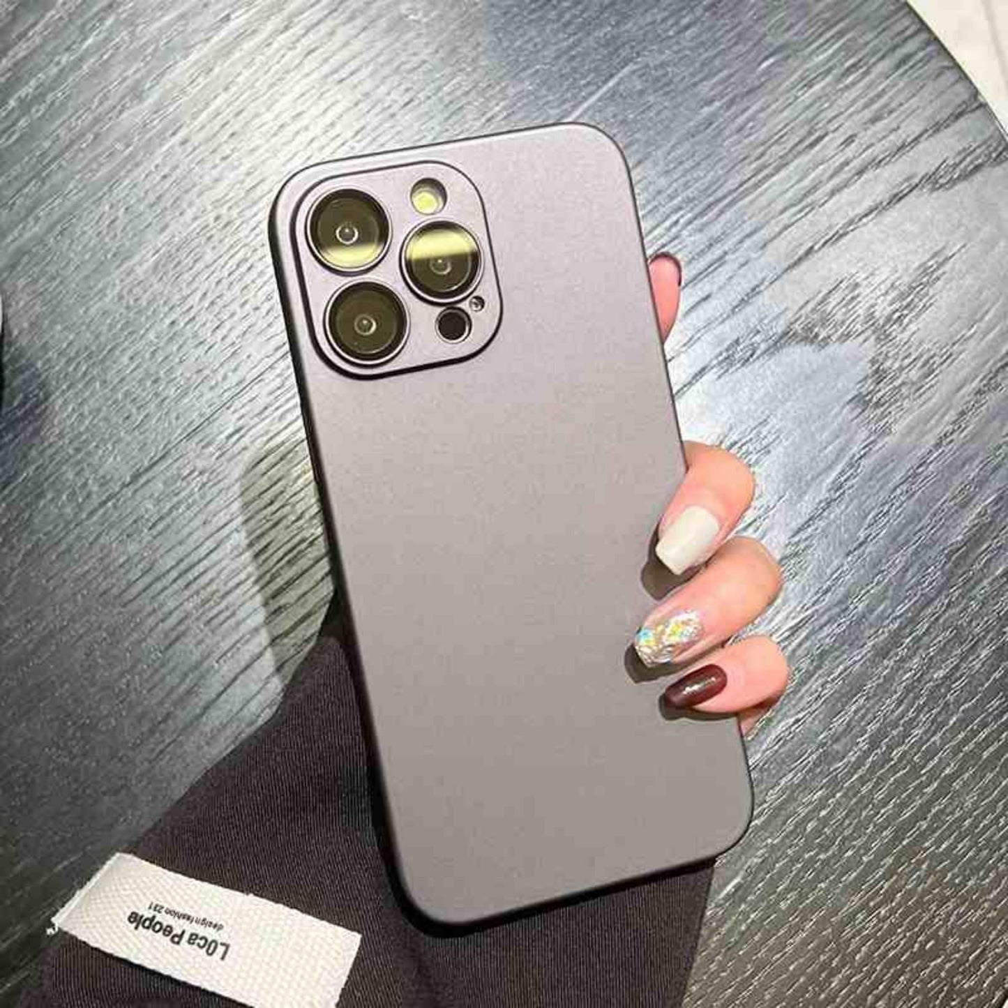 Simple Solid Color Frosted PC Phone Case Ultra Thin Anti Fall Cover for iPhone 14 16