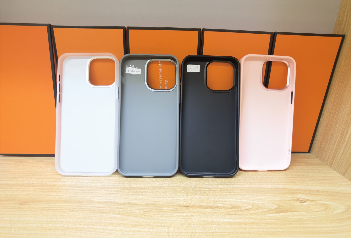 Smart E-Ink Display Phone Case 4-Color Projection Cover for iPhone 13 14 15 16