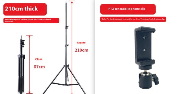 Telescopic Fill Light Bracket For Mobile Live Streaming