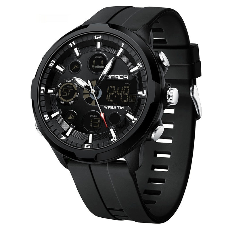 Men’s Sport Waterproof Multifunction Watch – Luminous Dial, Outdoor Casual Style