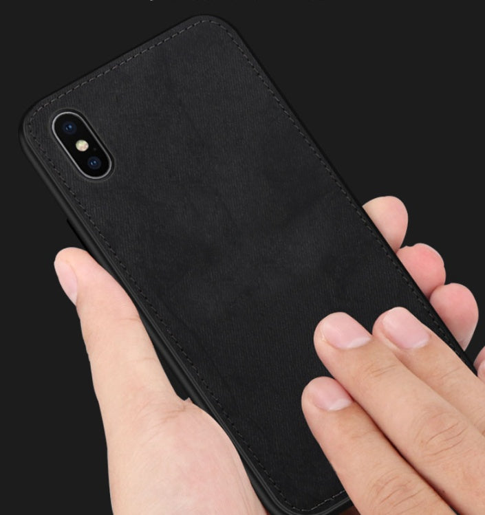 Magnetic Fabric Silicone Phone Case Velvet For iPhone