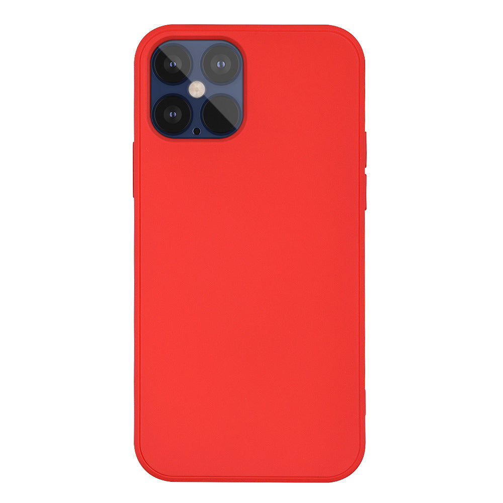 Liquid Silicone Phone Case Feel Pure Color Back Cover