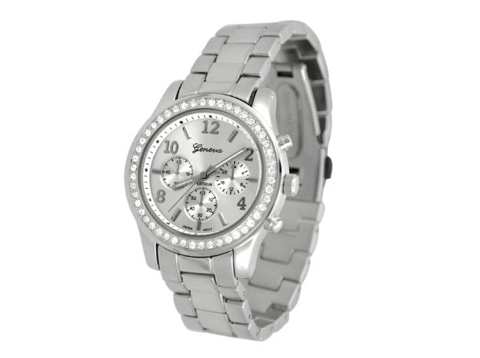 Diamond Bracelet Watch Stainless Steel Belt Geneva Alloy