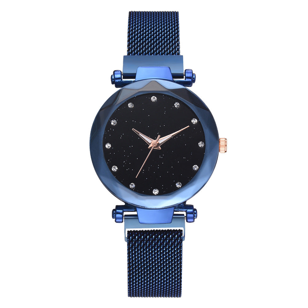 Luxury Women Watch Set With Bracelet Elegant Starry Sky