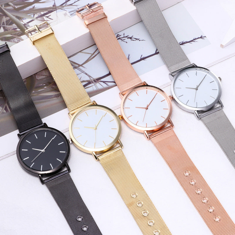 Simple Ladies Quartz Watch Stainless Steel Strap 20mm