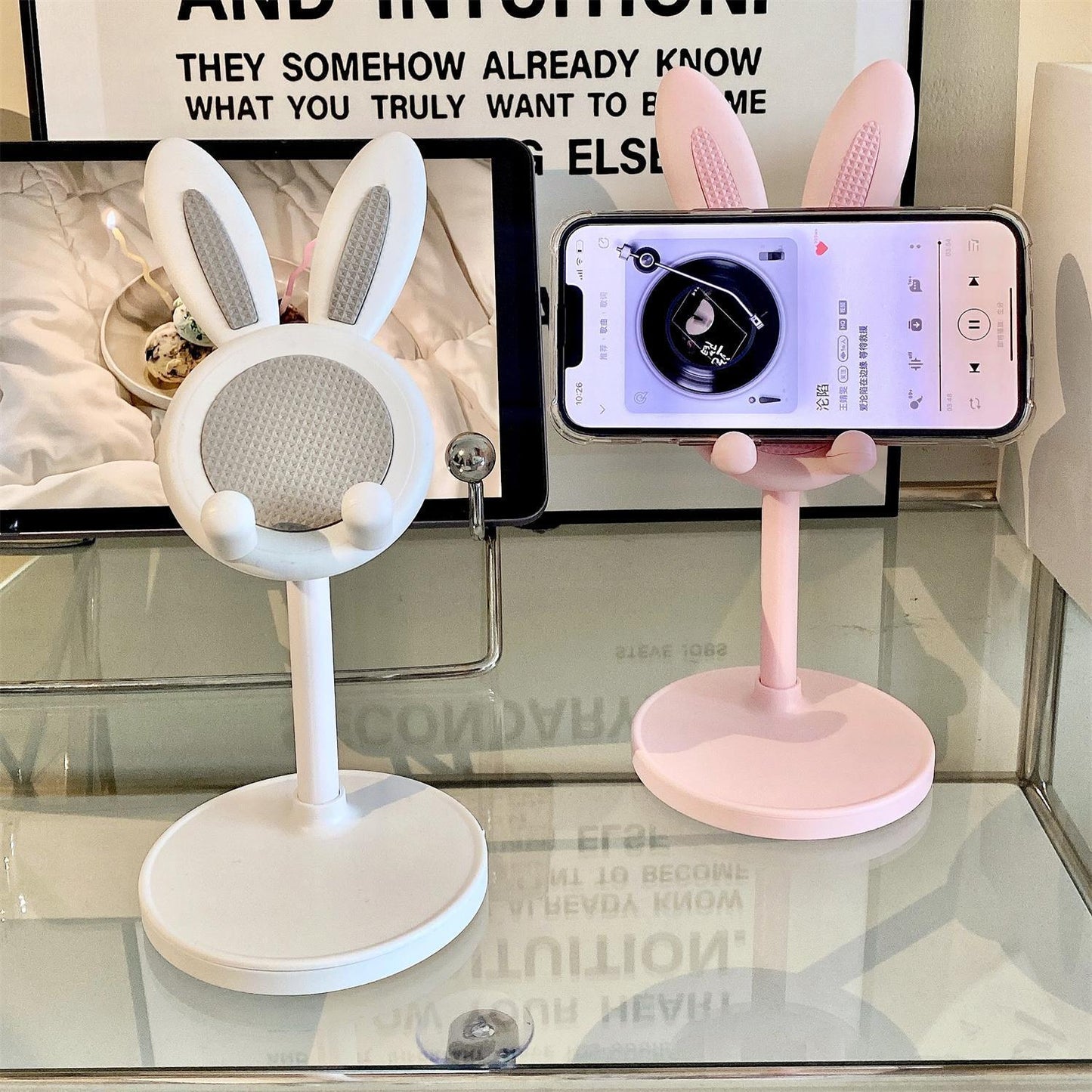 Rabbit Cartoon Phone Stand Desktop Adjustable Portable
