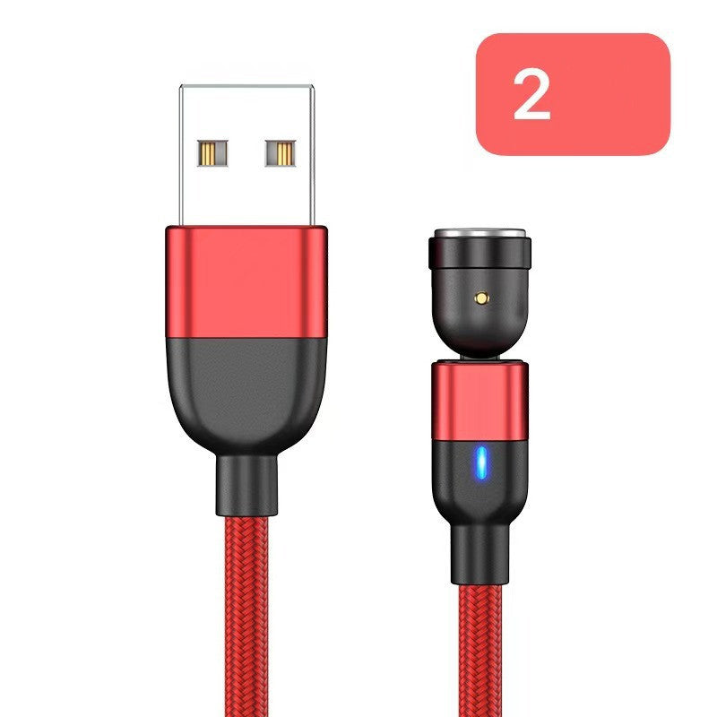 Magnetic Three In One Rotating Charging Cable Usb Type C