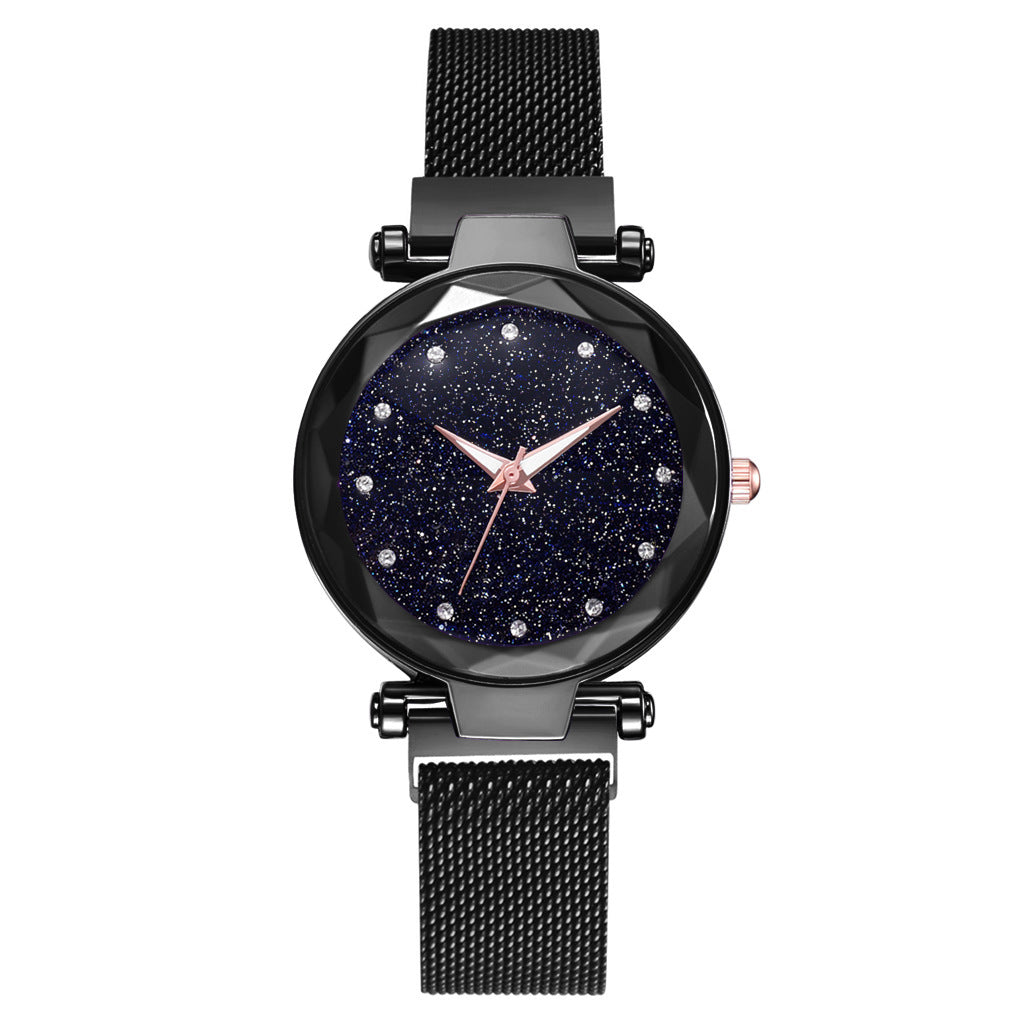 Luxury Women Watch Set With Bracelet Elegant Starry Sky