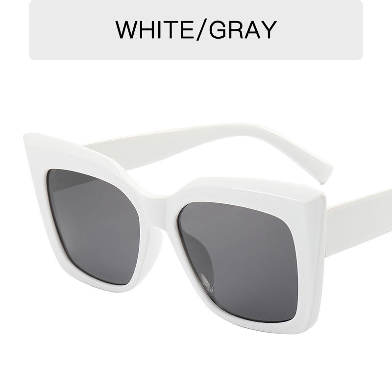Large Frame Cat Eye Sunglasses for Women - Fashion Retro UV400 Resin Lens