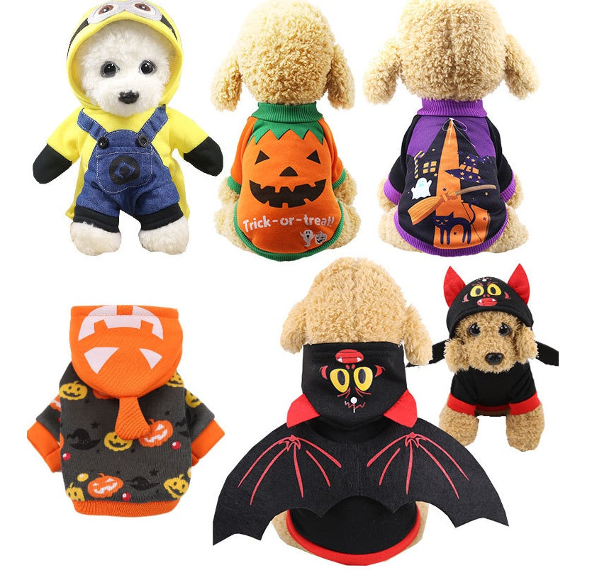 Halloween Funny Pet Costume Dog Cat Clothes Party Dress Up Outfit