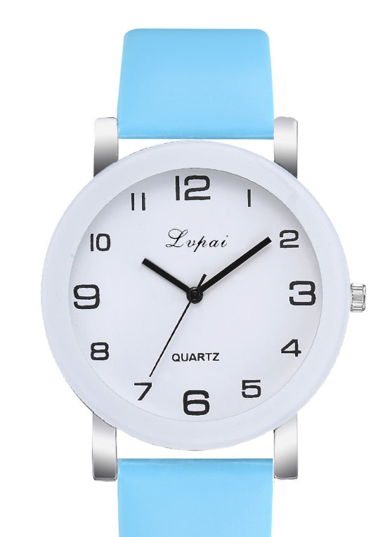 Casual Digital Student Watch Lightweight PU Strap For Teens