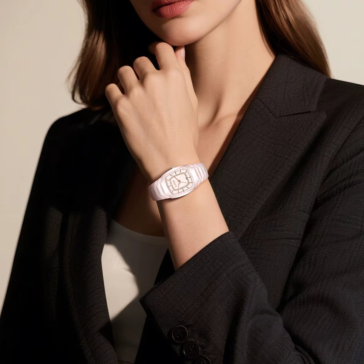 Ladies Waterproof Watch Pink Luxury Stainless Steel Women Watches Creative Fashion Original Elegant Quartz Wristwatch Gift